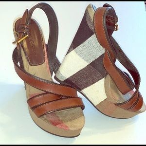 Burberry Wedge Sandals